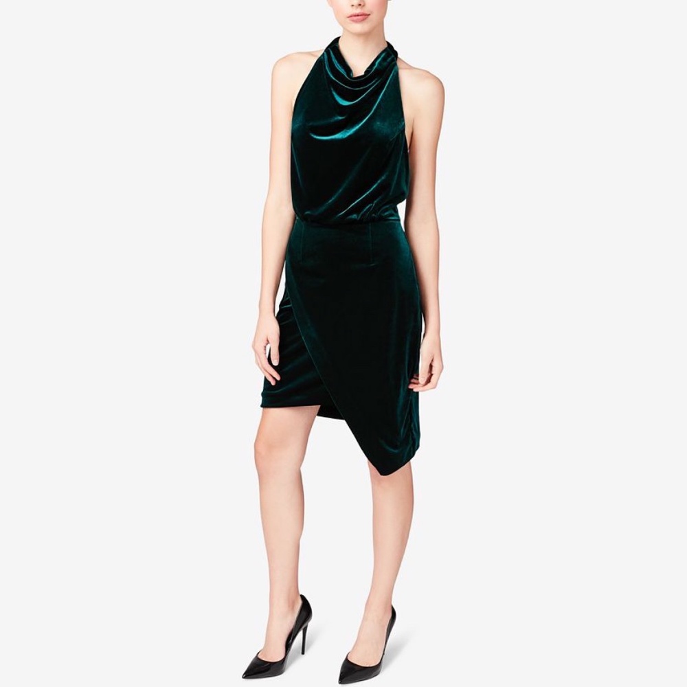 Betsey Johnson Green Velvet Dress NWT